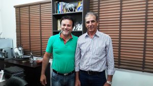 Dr. Marcos palácio e Prefeito Calimério.